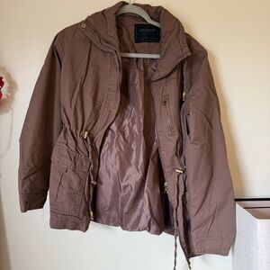 Miss London Brown Utility Jacket